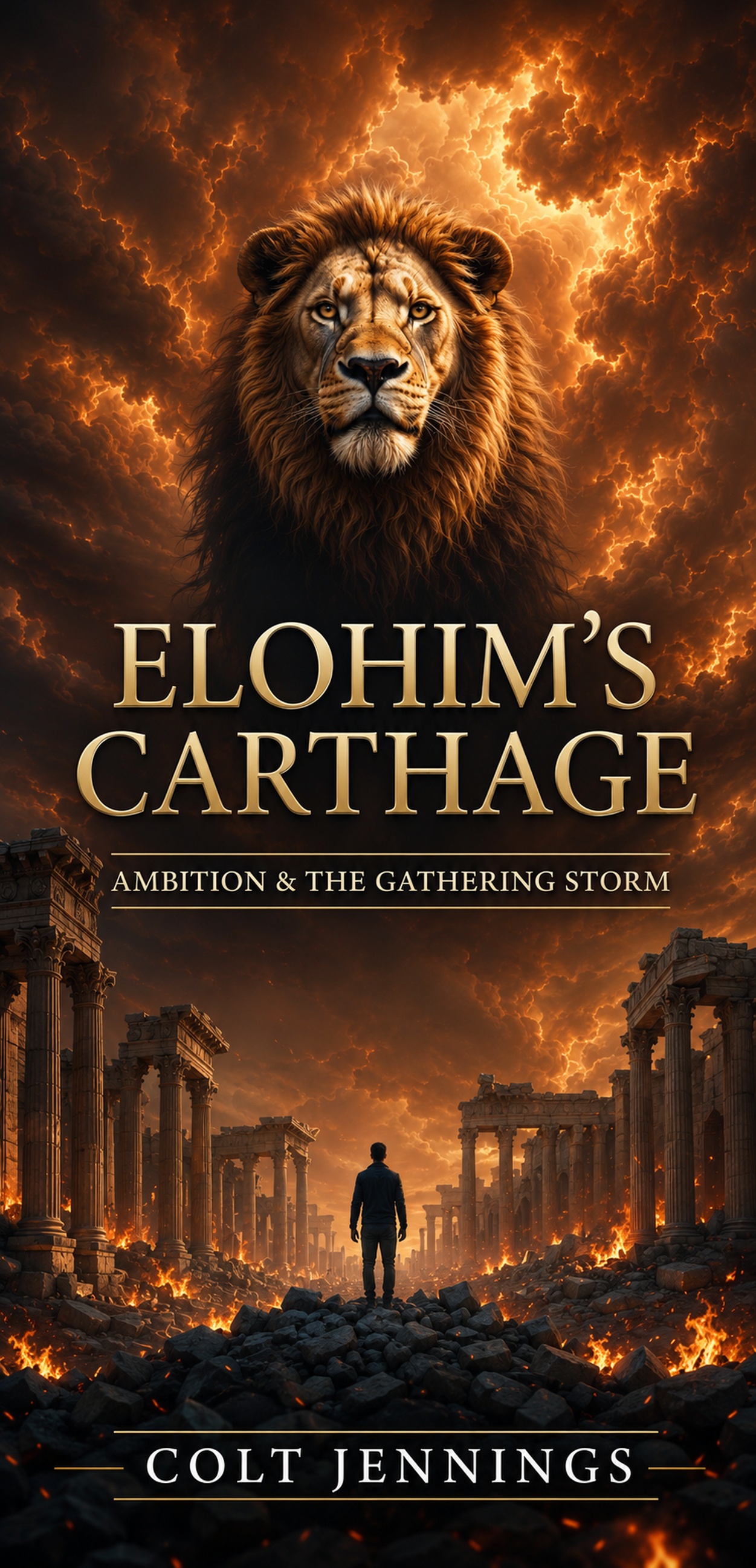 Draft cover of Elohim’s Carthage by Colt Jennings